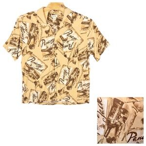 Panama Jack Rum 100% Rayon Hawaiian Shirt Mens XXL AOP Resortwear Beach Vacation